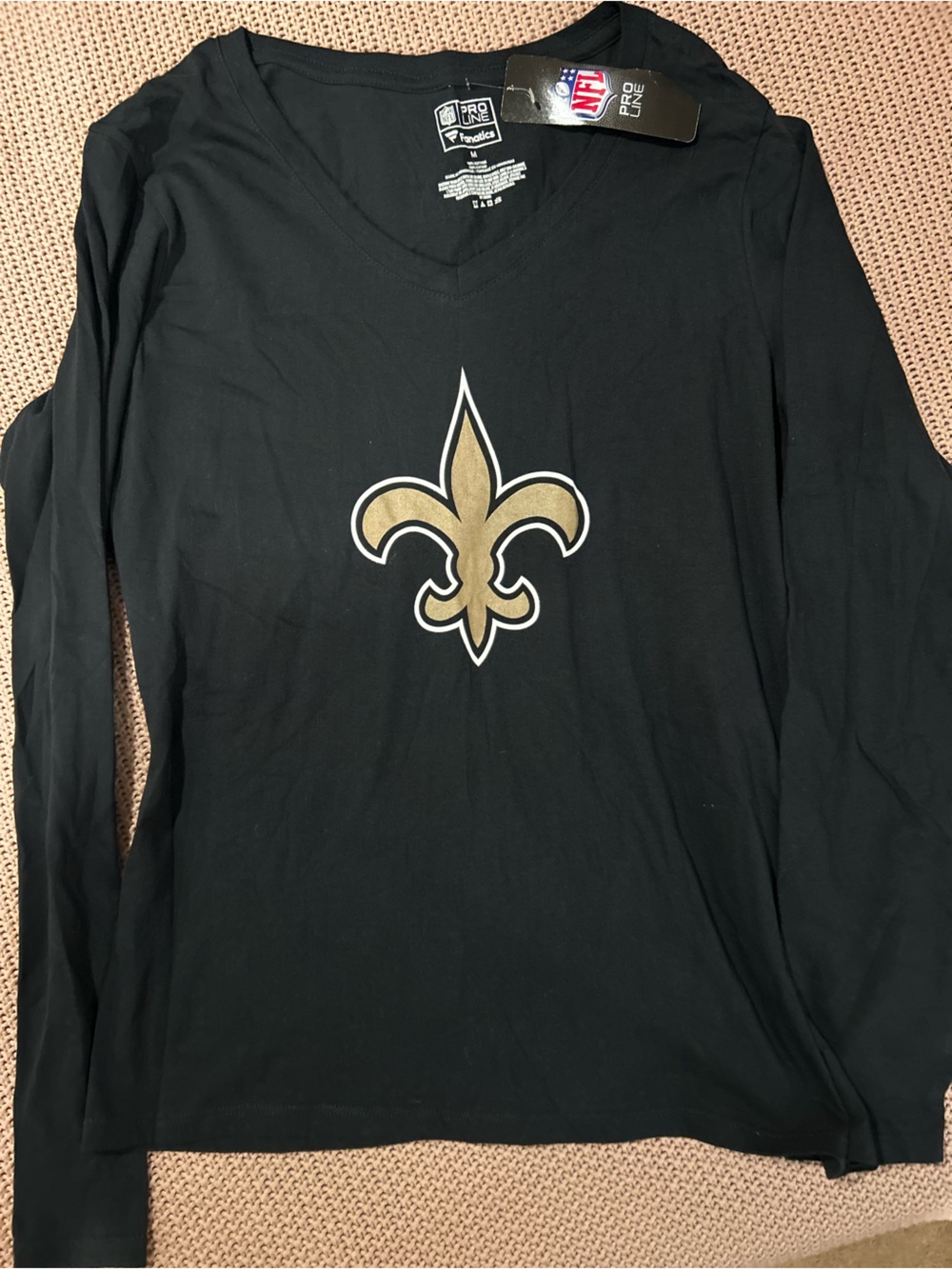 New Orleans Saints NFL Pro Line Fanatics Women’s Shirt NWT Amber #14